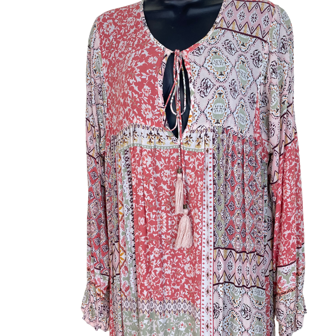 Maxi Peasant Dress