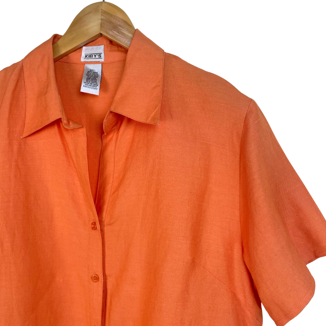 Orange Ramie Shirt