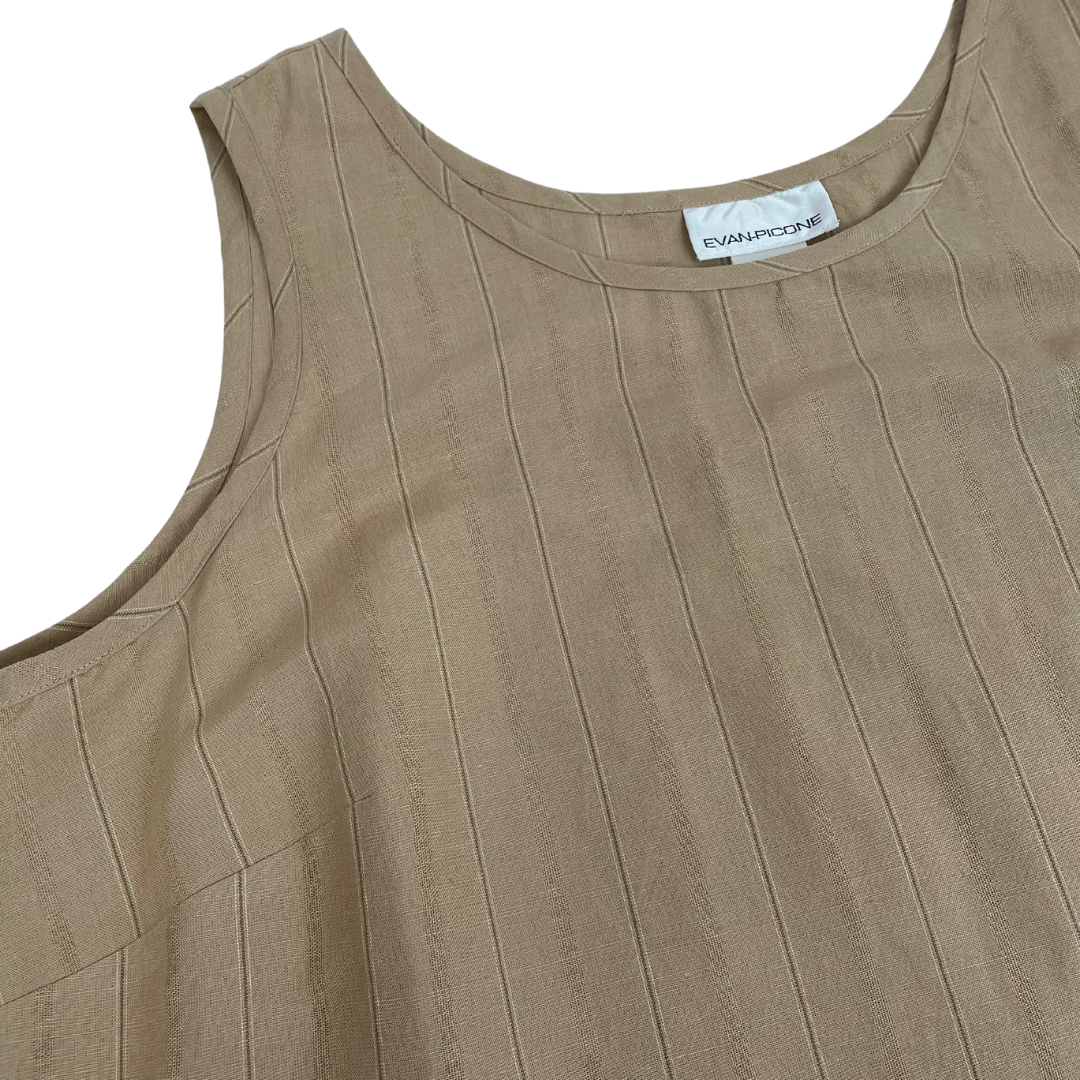 Vintage Sleeveless Linen Top