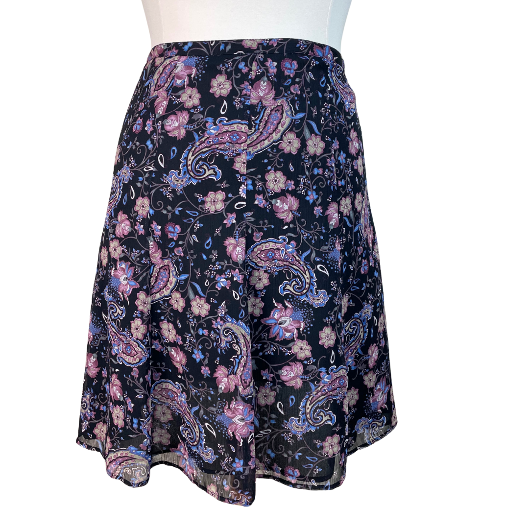 Paisley Knee Length Skirt