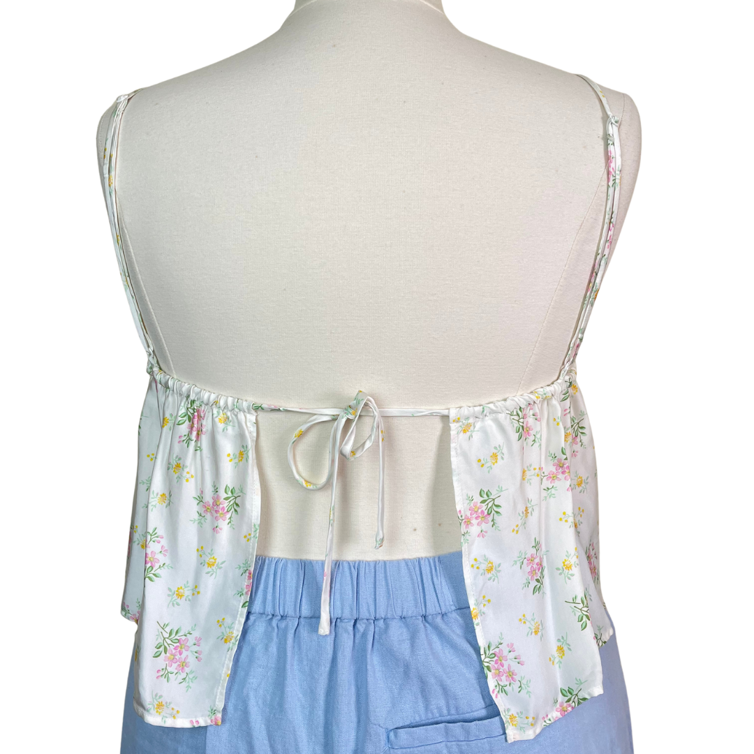 Satin Tie Back Tank