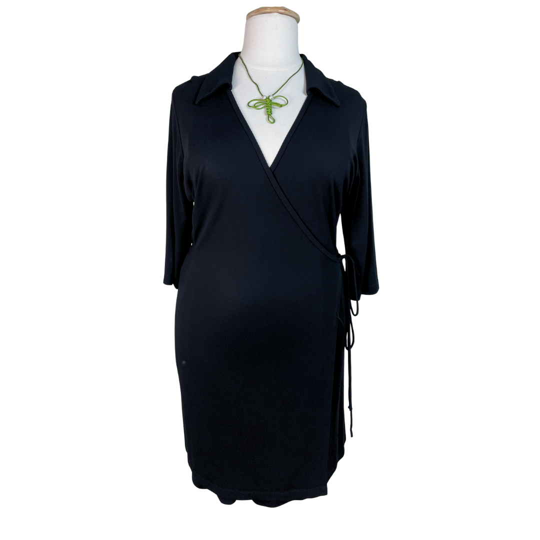 90s Wrap Shirtdress