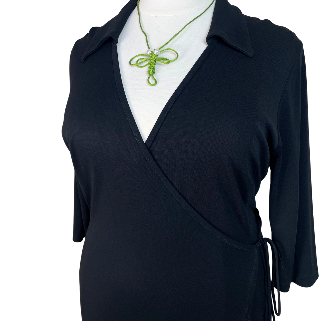 90s Wrap Shirtdress