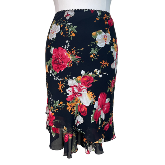 Vintage Floral Slip Skirt