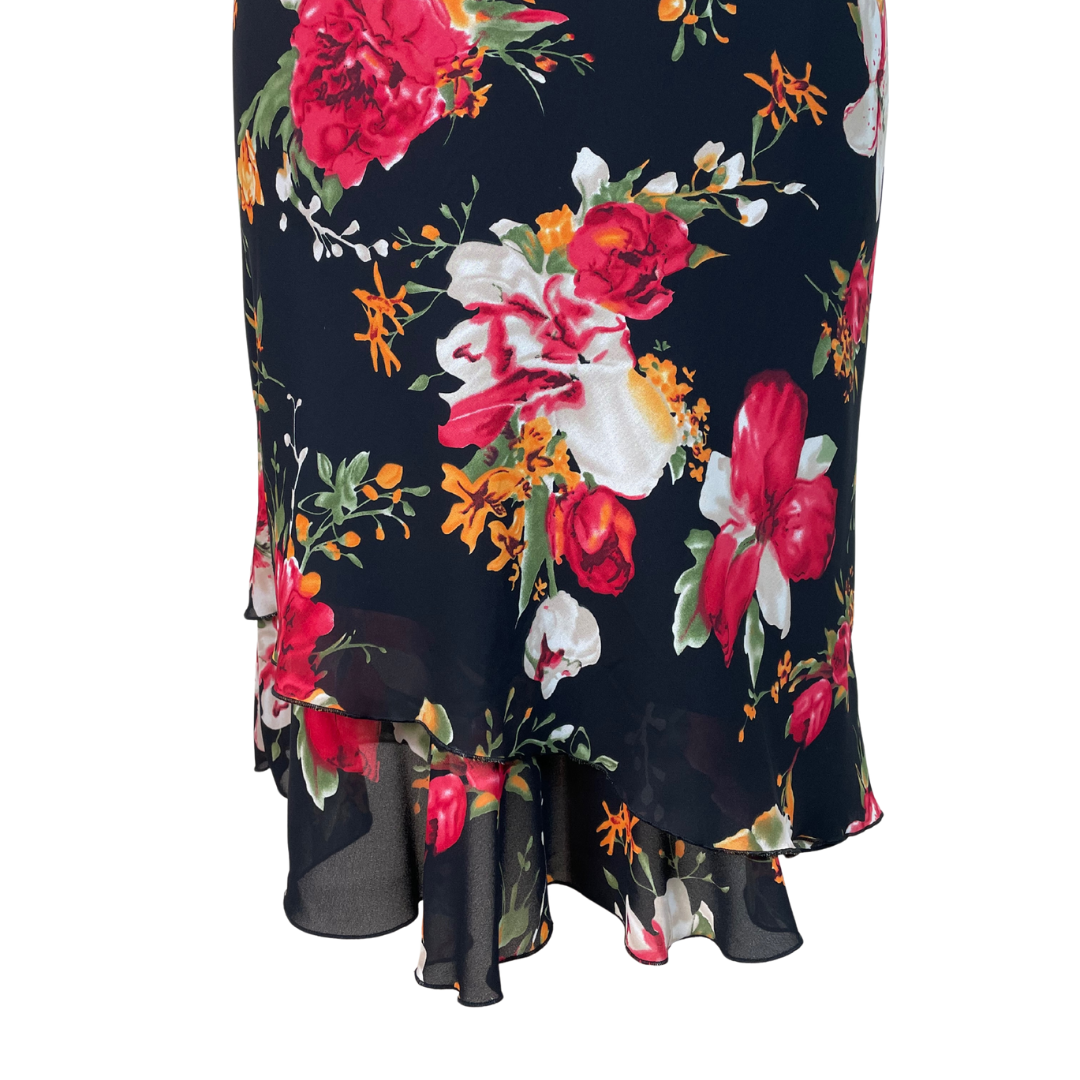 Vintage Floral Slip Skirt