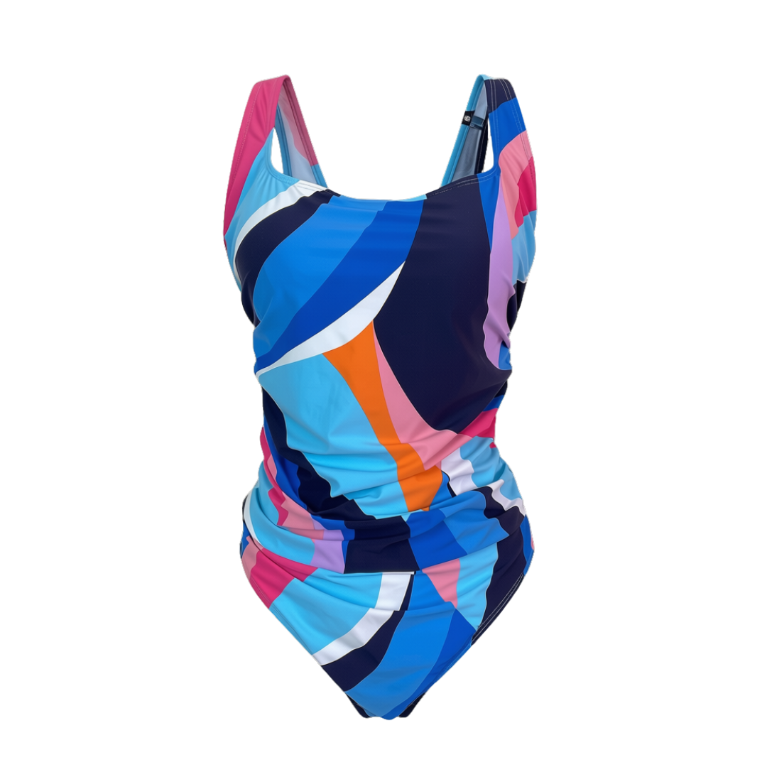Cross Back One Piece Swimsuit