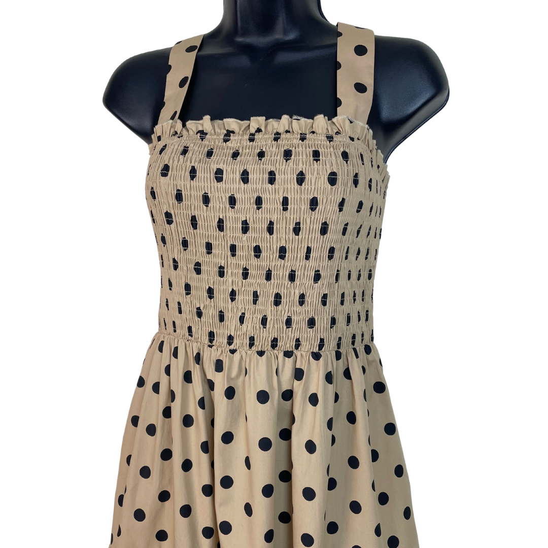 Polka Dot Maxi Tiered Dress