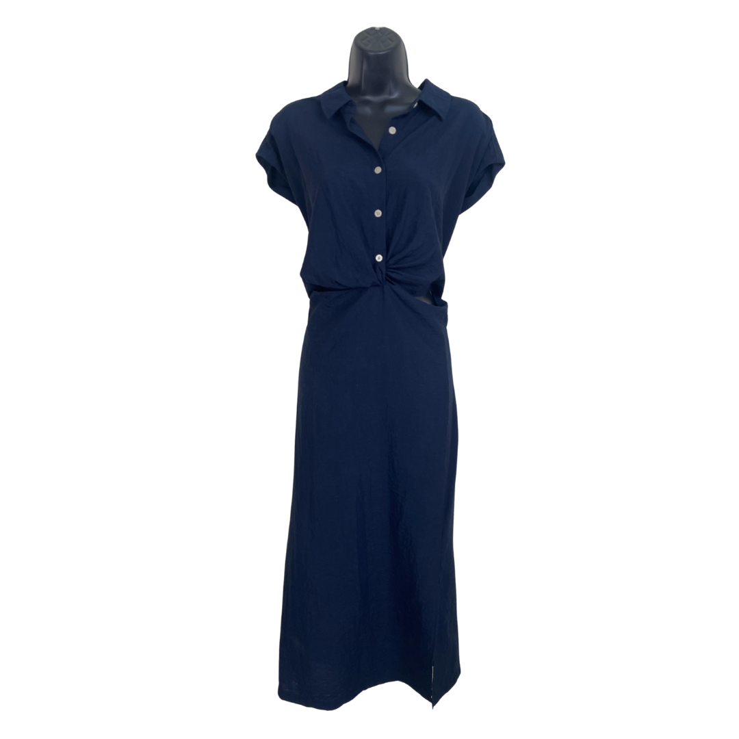 Shirtdress with Waist Cutout