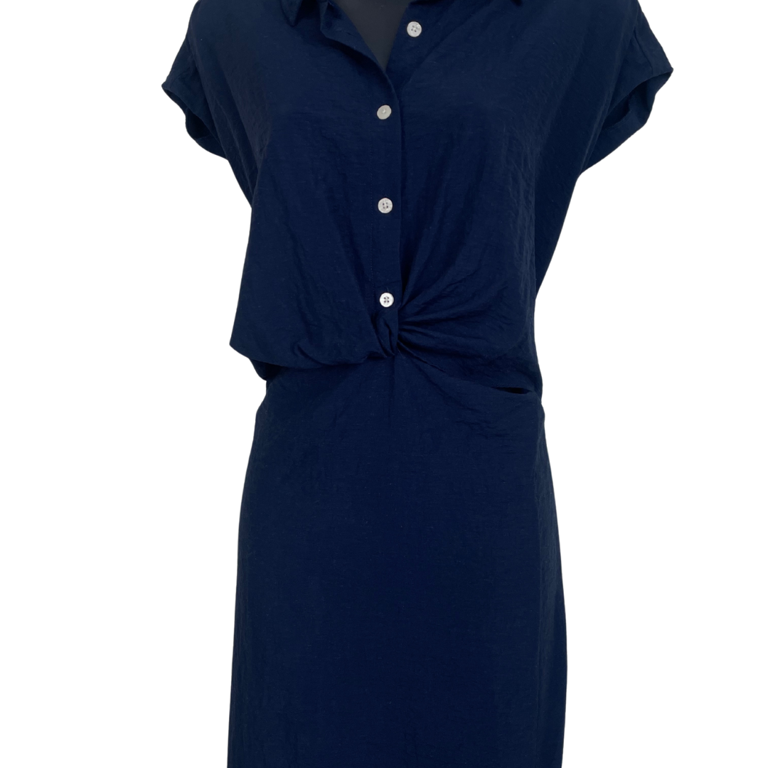Shirtdress with Waist Cutout