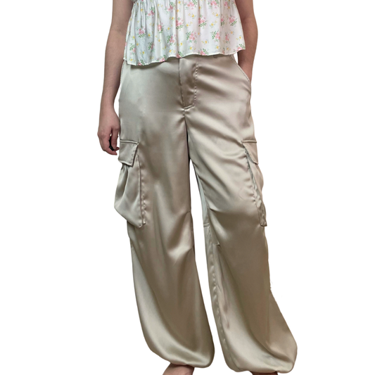 Satin Parachute Pant