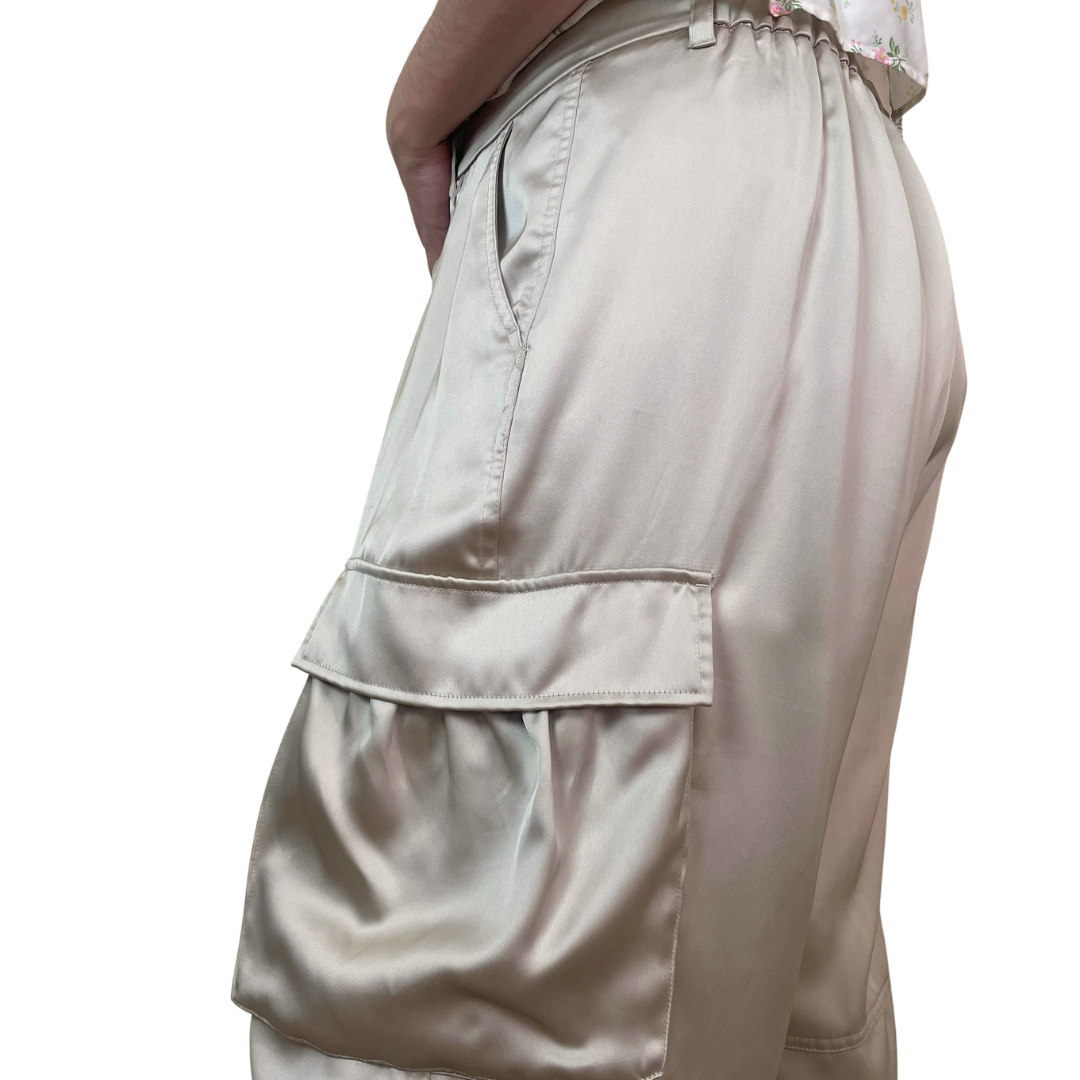 Satin Parachute Pant