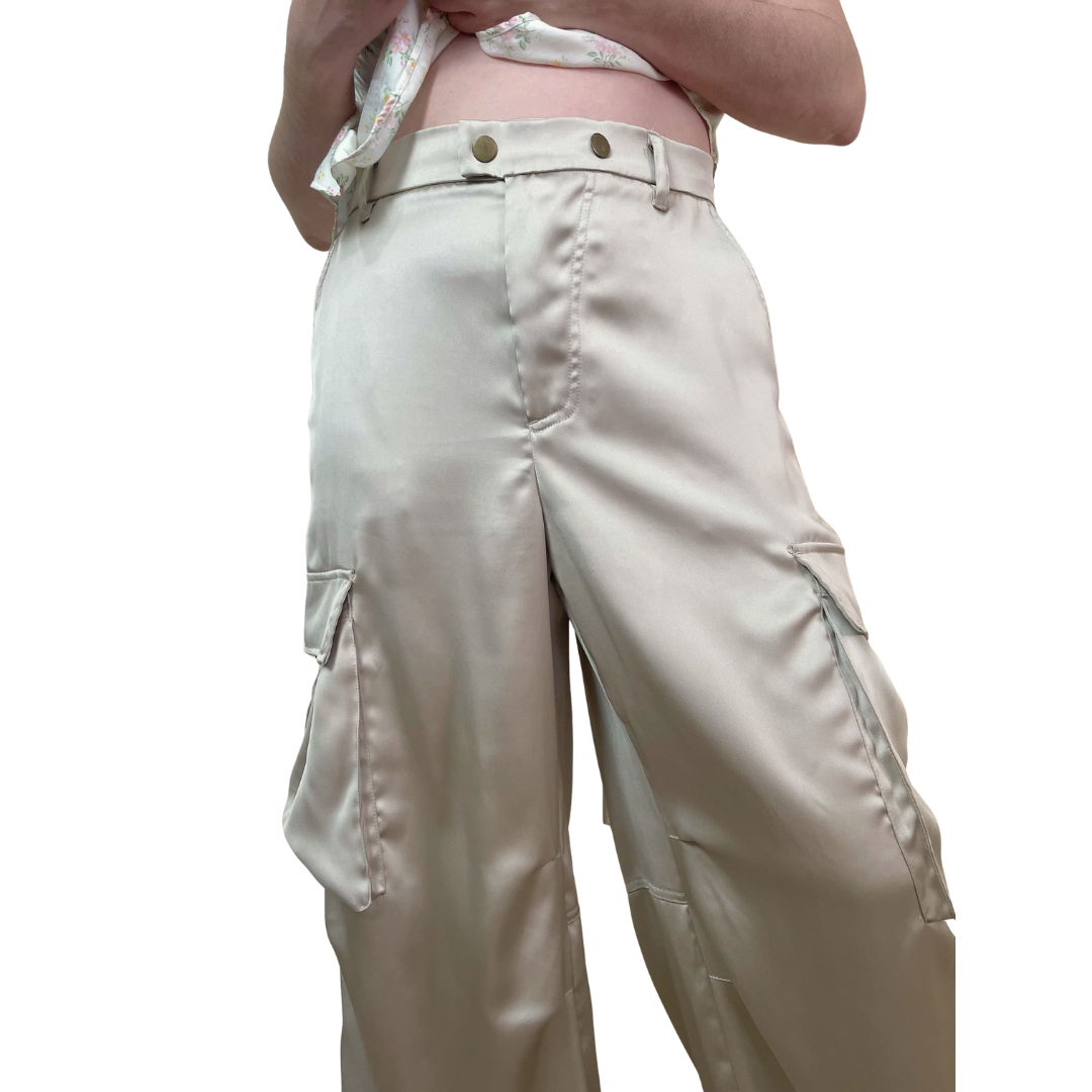 Satin Parachute Pant