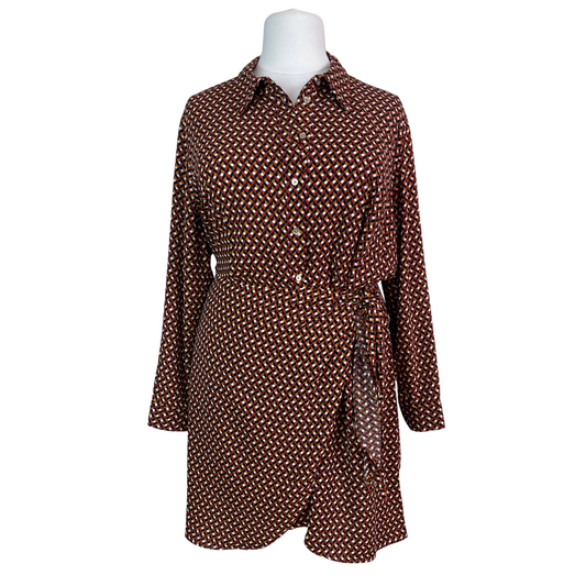Plus Size Wrapped Shirtdress