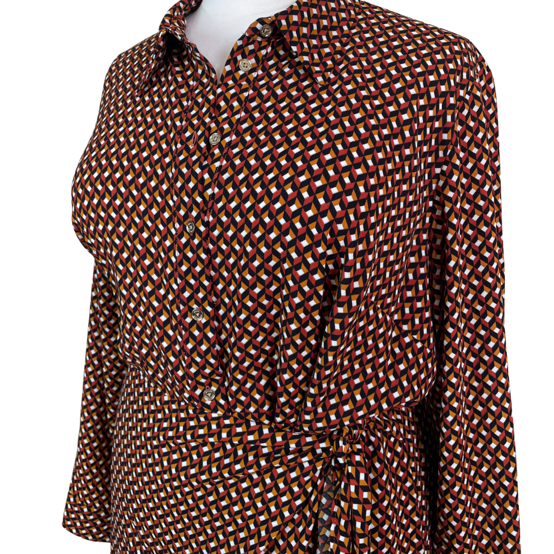 Plus Size Wrapped Shirtdress
