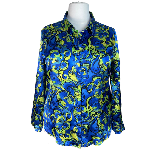 Printed Satin Shirt