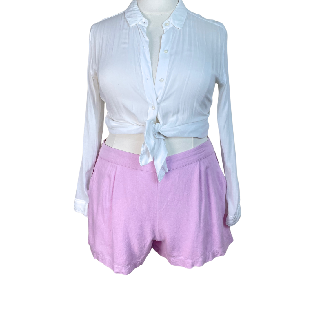 Linen Blend Shorts