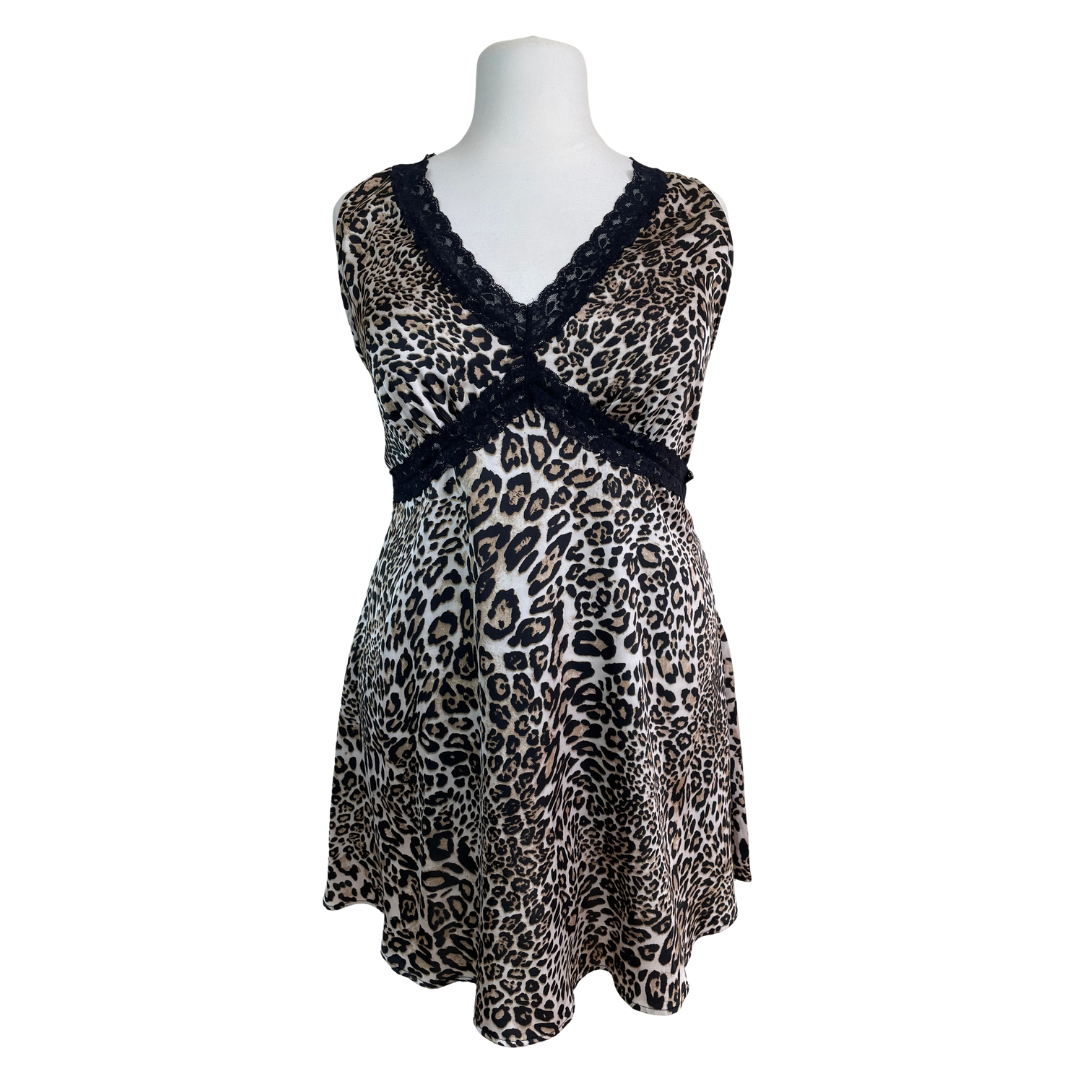 Leopard Print Mini Dress