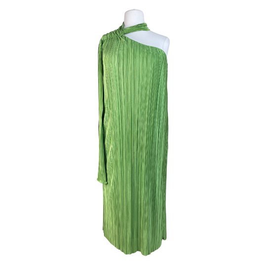 Pleated One Shoulder Maxi Dress