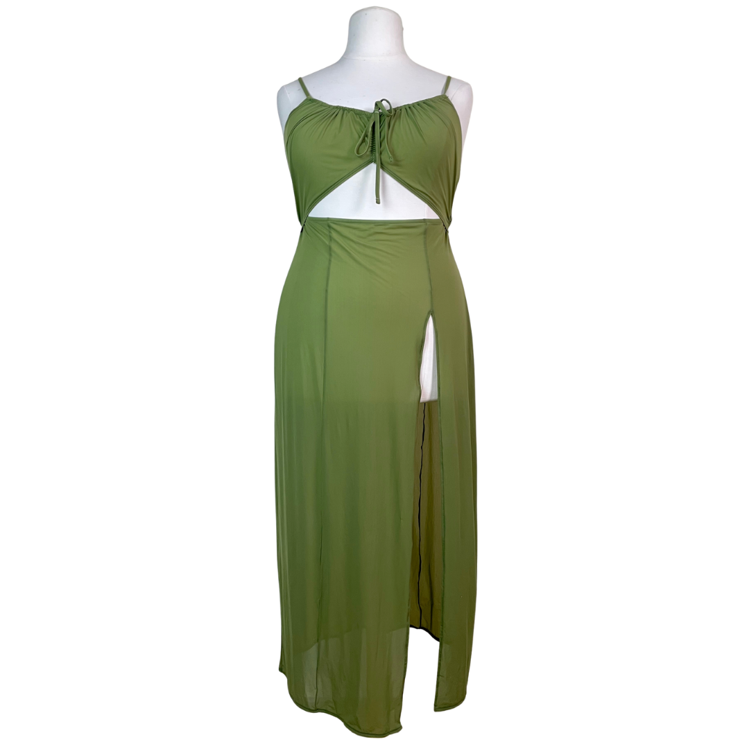Sheer Plus Size Maxi Dress
