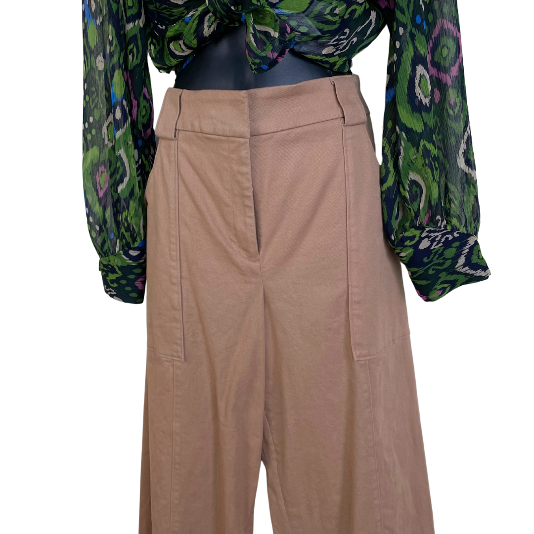 High Waist Cropped Trousers