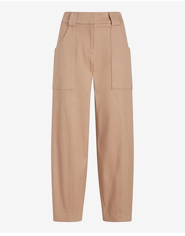High Waist Cropped Trousers